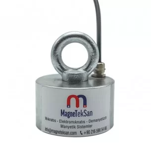 Ø120x60 mm Elektromıknatıs - Büyük - Güçlü Elektromıknatıs - 400 kg Çekim Gücü